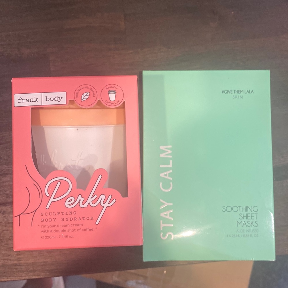 Beauty bundle: Give them Layla sheet masks & Frank body sculpting hydrator